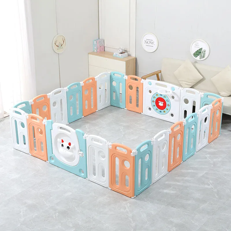 幼児用中央安全プレイエリア、パネルベビーサークル、ゲート付き隙間なし